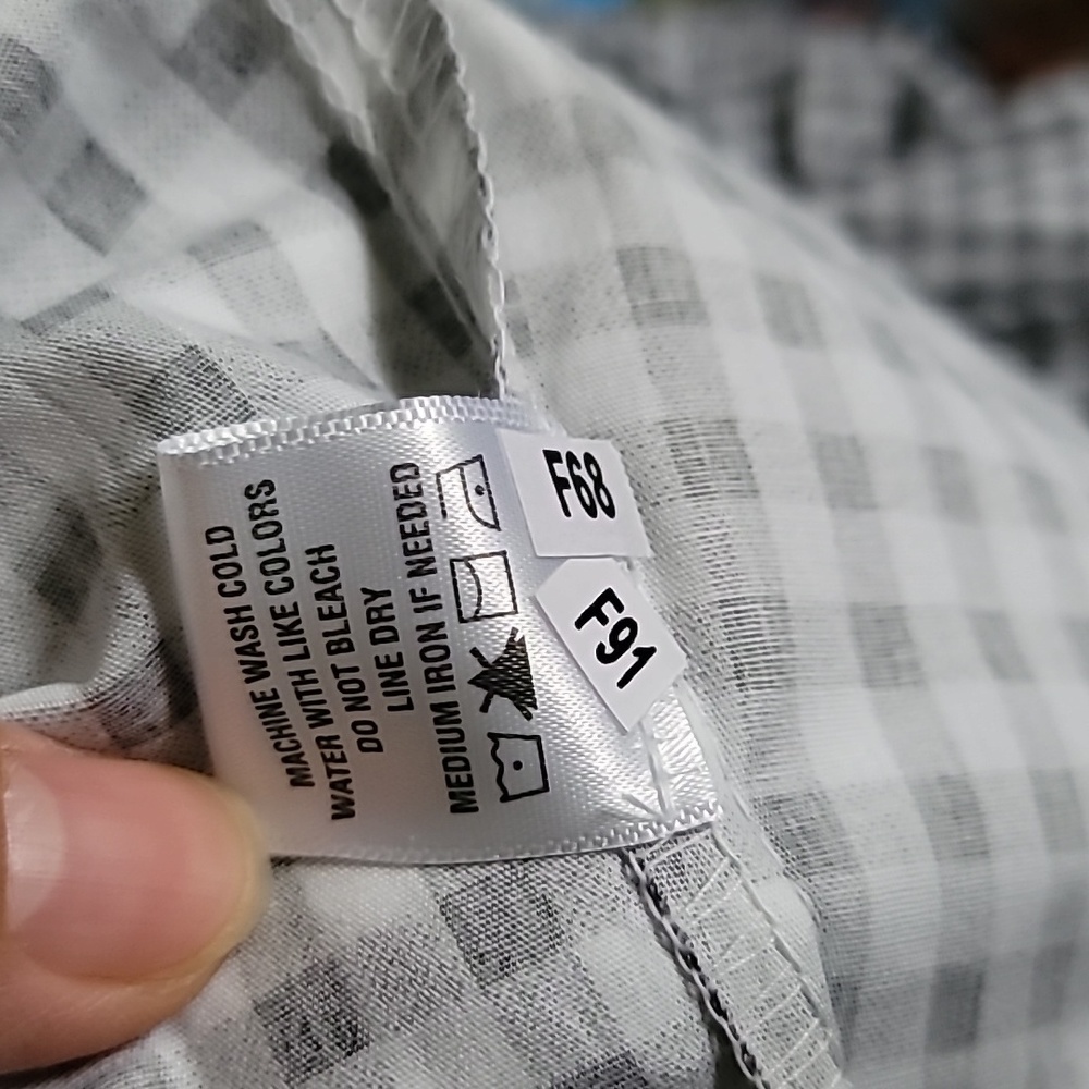 NWT Everlily Black/White Gingham Babydoll Dress - XL - Picture 7 of 7